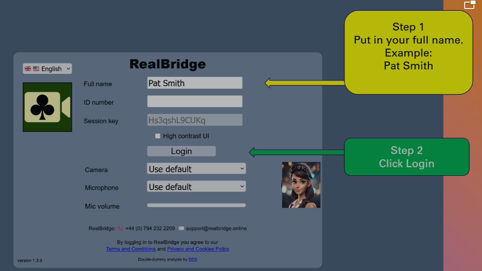 Tournament interface - Step 1
